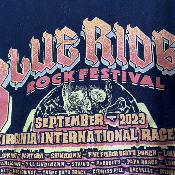 Blue Ridge Rock Festival 2023  T-Shirt Black Size Large - Picture 7 of 11